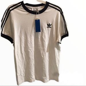 Adidas three striped tee